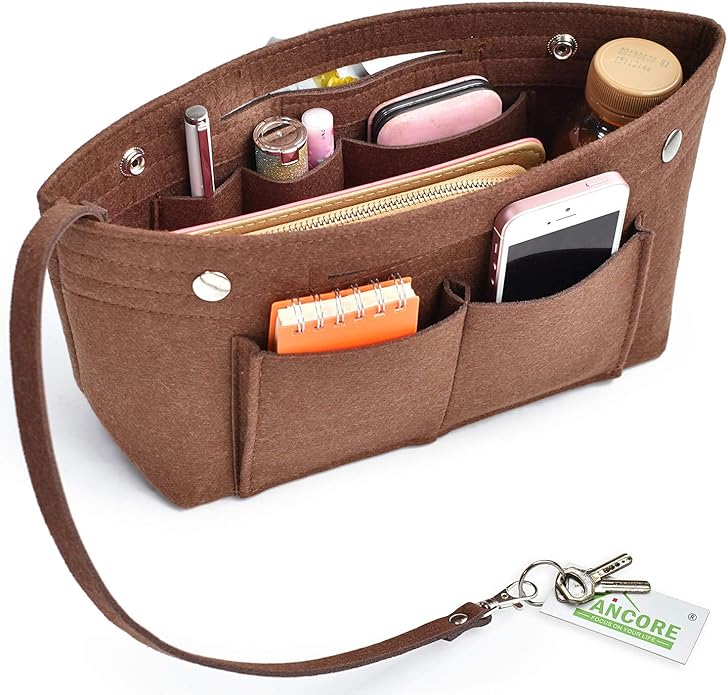 VANCORE Felt Insert Handbag Organizer Travel Purse Bag Organiser