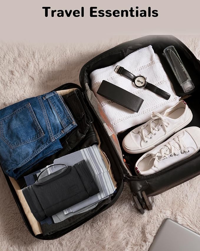 Waterproof Small Toiletry Bag for Men Women, Travel Toiletry Organizer Shaving Bag for Toiletries Accessories, Suitable Capacity Dopp Kit for Travel-Sized Essentials, Black