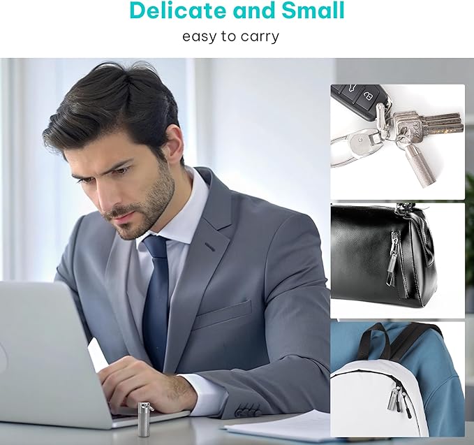 100% Waterproof Titanium Pill Box Keychain - TSA Approved, Strong and Heat Resistant, Travel Friendly | Fashion Necklace Design, Ultra Light and Compact with Extra Sealing Ring