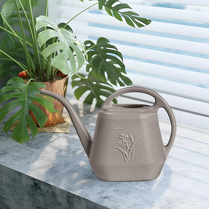 Watering Can - for Home Plant Garden - 1/2 Gallon - Coffee Color