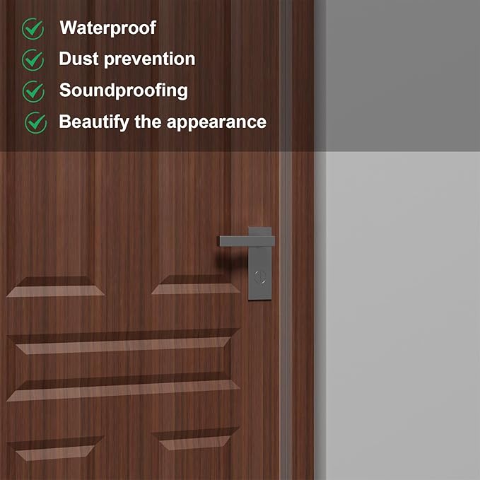 Weather Stripping Door Seal, Seal for Frame and Gaps Draft Stopper,Glass Shower Door Sweep, Clear, 36 Feet x 1 Inch