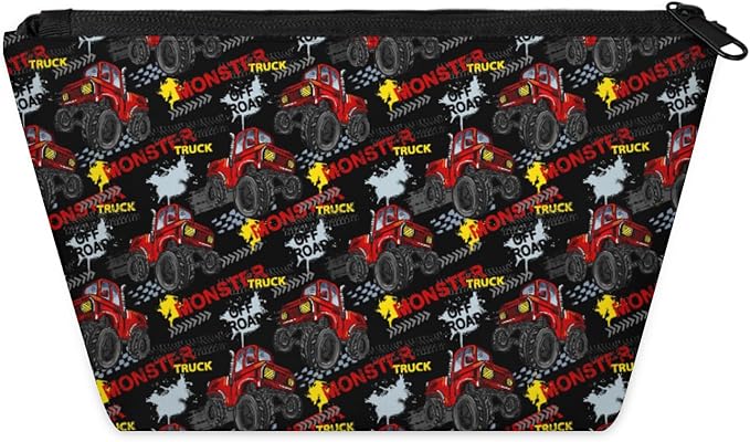 Truck Kids Toiletry Bag Travel Cosmetic Makeup Organizer Wash Shower Bags Over Night Bags Camping Shaving Kit Handbags for Boys Girls