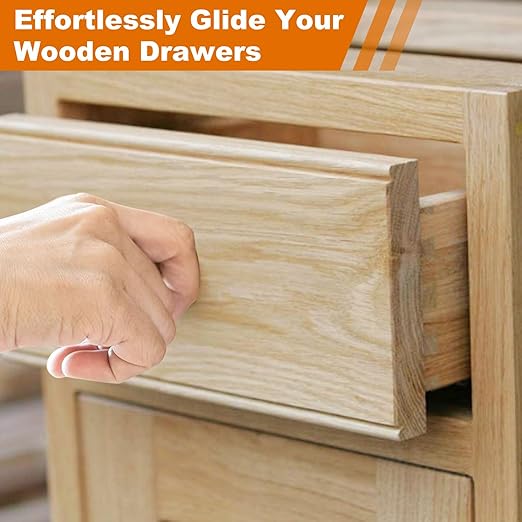 Wood Lubricant for Home Projects, 7 Oz Multi-Purpose Paste Wax for Wood - Drawer & Door Hinge Lubricant - Dresser, Cabinet, Guitar, Puzzle, Chair Lubricant - Eliminate Sticking & Noise