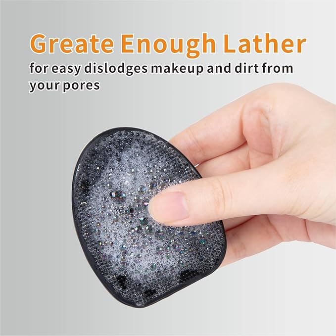 Silicone Face Scrubber,Soft Face Cleansing Brush,Face Pore Blackhead Remover Exfoliator for Face Nose Deep Cleansing Massage Makeup Removal for All Kinds of Skin Care Men Women