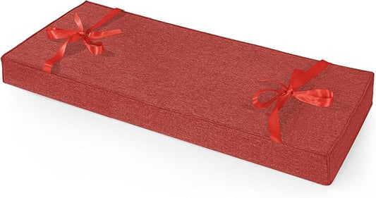 ROFIELTY Bench Cushion 39 inch, Durable Bench Cushions for Indoor Furniture, Non-Slip Window Seat Cushions Indoor, Personalized Custom Bench Cushion (Red, 39x17x3)