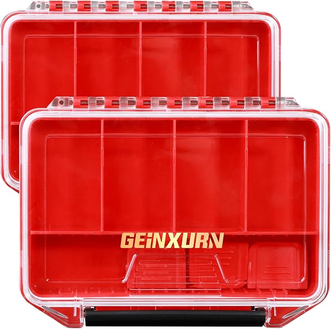 IPX4 Waterproof Small Storage Parts Organizer, Small Parts Case with Removable Dividers, Screwdriver Bit Set Box(2 Boxes)