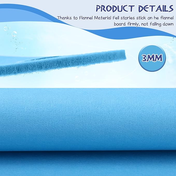 Yunsailing 4 Pieces Felt Board for Toddlers Classroom Flannel Board Stories for Preschool Homeschooling, Kids Felt Story Activity Wall Hanging Children Birthday Gifts, 11.8 x 15.75 Inch, 2 Colors