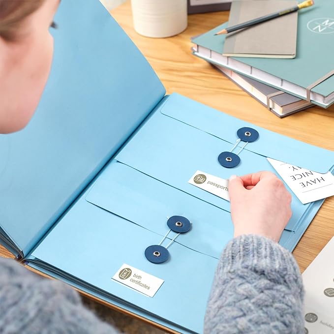Document Organizer | Expanding File Folder for Important Papers, Passports, Birth Certificates | in Case If I Die File Folder | Ideal for Home Organization & Graduation Gift (Blue)