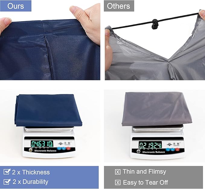 Polecasa Extra Heavy Duty Large Laundry Bag with Sturdy Handles and Drawstring Closure, 28 x 36 inches Durable Storage Bags for Basket, Hamper, College, Dorm, Travel, Navy