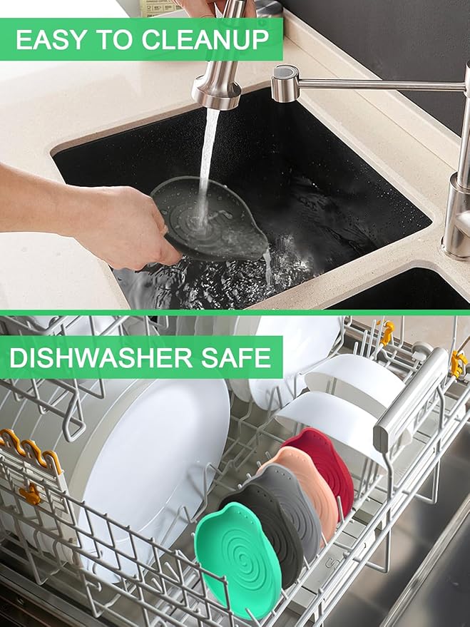 1 Pack Spoon Rest for Stove Top Silicone, 6.1" Large Stove Spoon Holder for Spatula, Tongs or Spoon, Kitchen Counter Decor