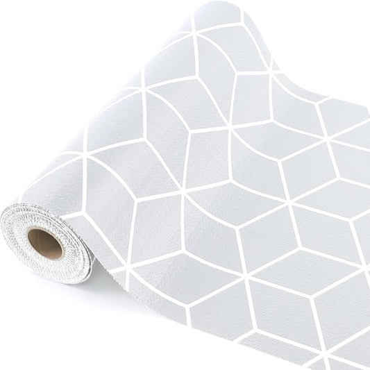 Shelf Liner 16 Inch Wide X 20 Ft Waterproof Cabinet Drawer Paper Mat Non Slip Pantry Cupboard Closet Liners Non Adhesive Liner for Kitchen Bathroom Dresser Refrigerator Under Sink