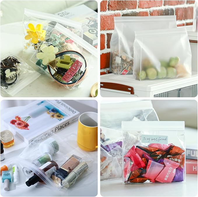 30 Pack Clear Makeup Bag Organizer Cosmetic Zipper Pouch TSA Approved Small Travel Pouches for Toiletries Transparent EVA Reusable Water-resistant Plastic Clear Gift Bags Bulk, 8.7” x 7” x 2.2”