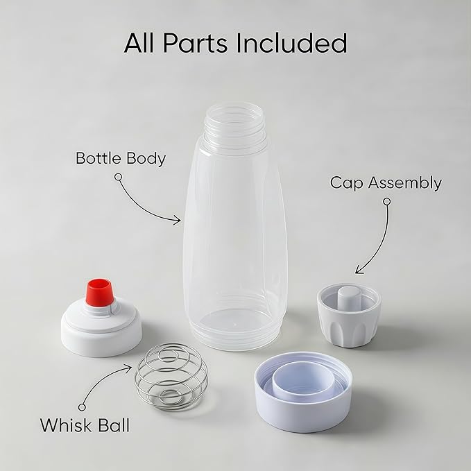 2PCS Pancake Batter Dispenser Bottle for Mixing and Pouring Perfect Batter Ideal for Pancakes Muffins Cupcakes and More Essential Mixer and Shaker Bottle for Kitchen Cooking and Baking