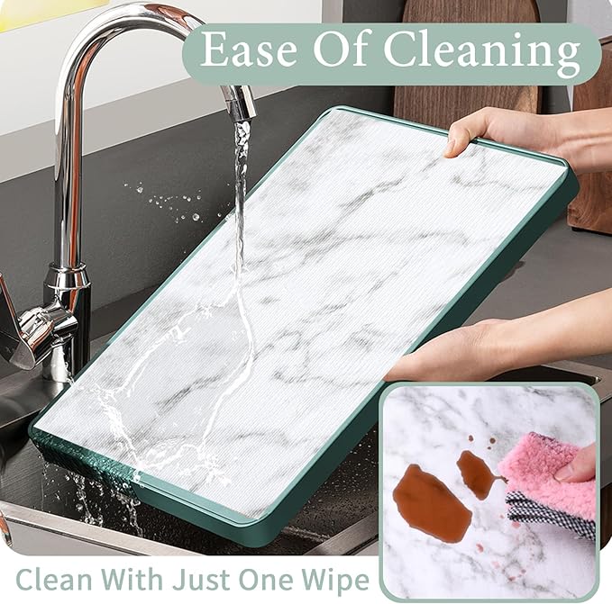 2-Layer Drawer and Shelf Liner for Kitchen Cabinet: 12 in X 20 Ft Non Slip Waterproof Shelf Paper Non Adhesive Refrigerator Liners White Marble Easy Liners for Bathroom with Knife Tape Measure