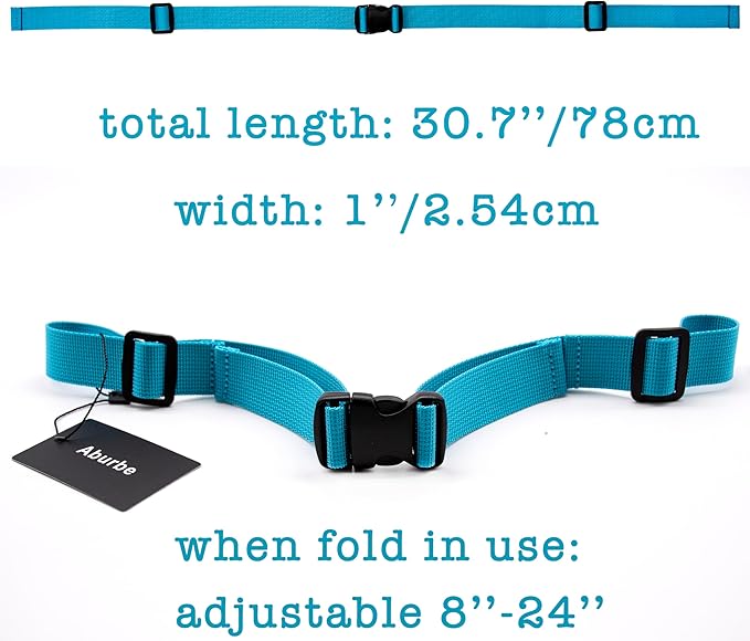 Backpack Chest Strap, Universal Add on Adjustable Sternum Strap, School Chest Belt Replacement, with Heavy Duty Quick Release Buckle Clip, for Travel, Hiking, Camping (Blue)