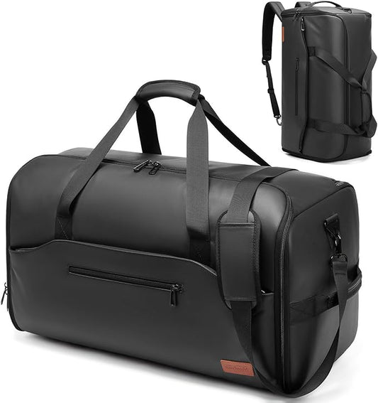 Garment Bags for Travel, 45L Carry-on Convertible Garment Duffle Bag for Men and Women - 3-in-1 Hanging Suit Travel Bag with Shoulder Strap