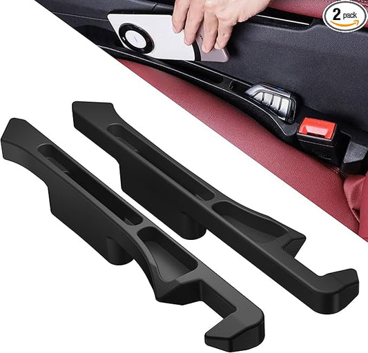 2 Pack Car Seat Gap Filler Organizer – Universal Fit Side Seat Gap Blocker & Storage Box for Cars, SUVs & Trucks, Prevents Items from Falling Between Seats