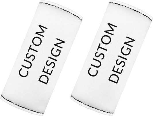 KUIFORTI Personalized Design Luggage Handle Wraps for Suitcase,Custom Design Luggage Identifier Grips Protector Suitcase Protective Handle Cover Set of 2 Pcs