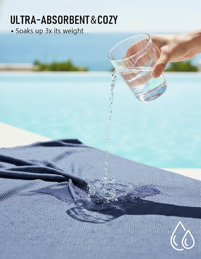 Oversized Turkish Beach Towel Blanket Cotton Giant XL Sandproof Towels Huge Linen XXL Extra Large Big Throw Quilt Blankets for Adults Cloud Travel Camping Glamping Accessories Essentials