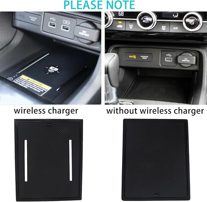 Center Console Liner for Honda Civic 11th Gen Sedan Accessories 2022-2024 2025 2026, Cup Holder Mat, Coaster Trim, Door Slot Pad, Non-Slip Interior, Custom Rubber Decoration Insert (16pcs Black)