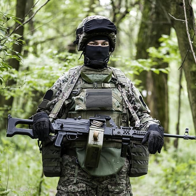 Qavctw Tactical Admin Pouch Bag with Hook and Loop Tool Storage Bag Snack Pouch Candy Bag Hanging Pouches Backpack Accessory Pouch