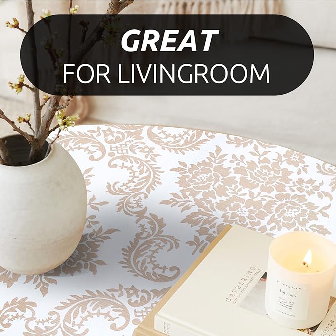 RAY STAR 12X120 Inch Shelf Liner for Kitchen Cabinets, Non-Adhesive Cabinet Liner Washable, PVC Drawer Liner for Dresser Non-Slip Bathroom (Yellow Pattern)(2 Roll)