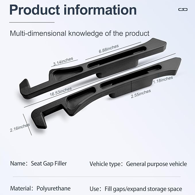 Car Seat Gap Filler Set of 2,Upgrade 3 Generation Car Seat Gap Plug to Prevent Falling of Essential Car Accessories,Car Side Seat Gap Filler with Organizer