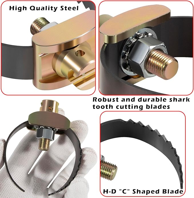 52817 2-1/2" T-231 Heavy Duty C-Cutter, Drain Cleaner Tool, Compatible with RIDGID K-40 and K-45 Sink Machines, K-50 Sectional Machines, or K-3800 Drum Machines