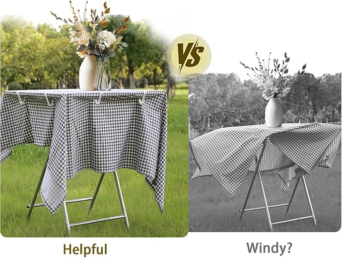 24 Pcs Clear Tablecloth Clips for Outdoor Table Cloth Clips for Keep Tablecloth from Sliding Transparent Plastic Cloth Clips for Camping Party Folding Thick Tables Wind Resistant Secure Table Cover S
