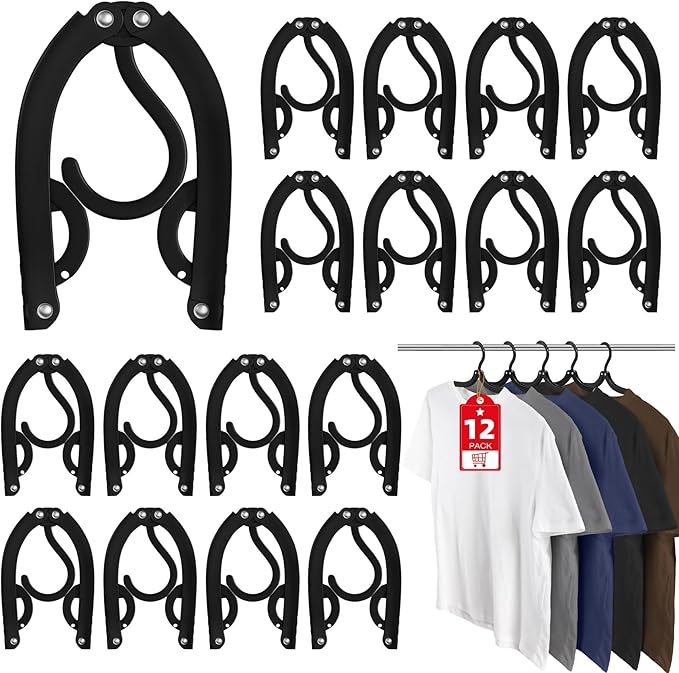 20 Pcs Travel Hangers Set Hanger Organizer with 7 Compression Packing Cubes and Clothesline, Plastic Cruise Ship Essentials