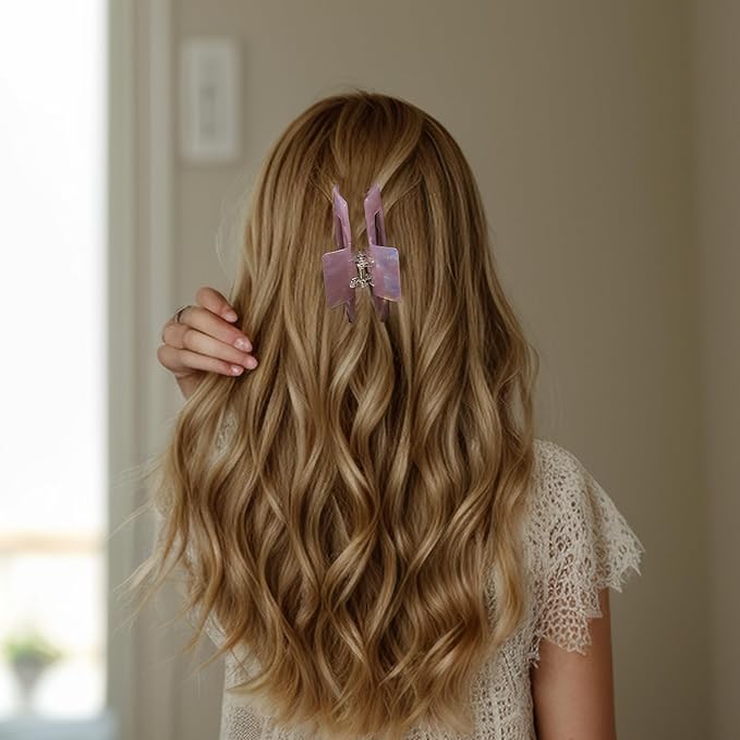 VOCOSTE Hair Caw Clips, Acetic Acid Hair Clips, Tortoise Hair Clips, Large Hair Claw Clips, Hair Barrettes for Women, Purple