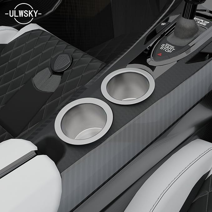 4Pcs Drop-in Cup Holder,304 Stainless Steel Automotive Cup Holders,Silver Poker Table Drink Holder Dining Table Cinema Sofa Yacht Boats Cars Touring RV Car Drop-in Drink Cup Holder