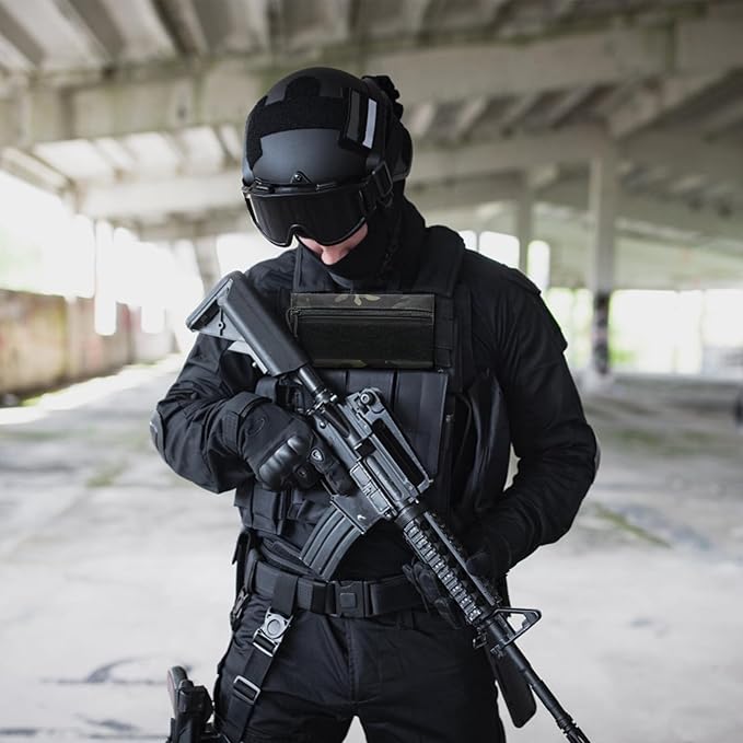 Qavctw Tactical Admin Pouch Bag with Hook and Loop Tool Storage Bag Snack Pouch Candy Bag Hanging Pouches Backpack Accessory Pouch