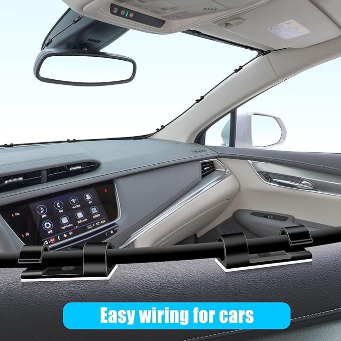 XHF 50pcs Medium Self Adhesive Cable Clips Black,Wire Clips Cable Management Wire Organizer Cord Holder for Under Desk, Car, Wall, TV PC Ethernet Cable