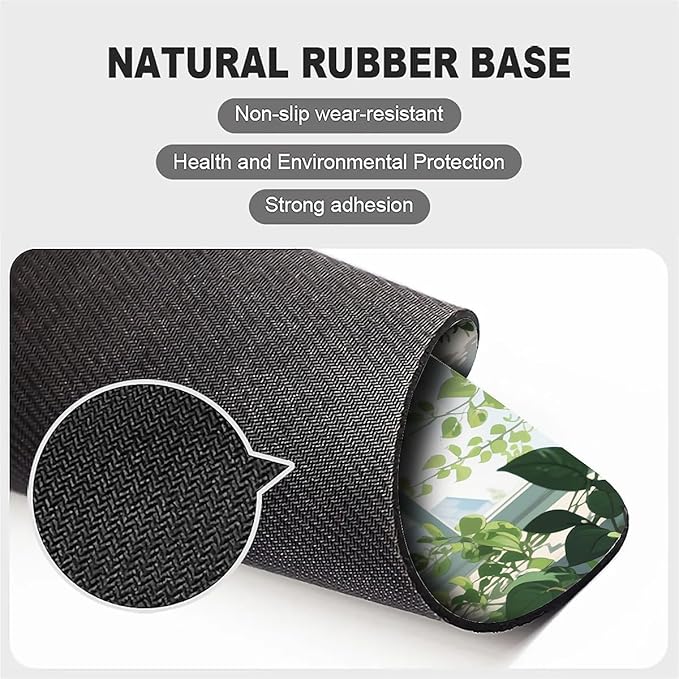 Square Mouse Pad Black Cat, Personalized Premium-Textured Custom Mouse Mat Design, Washable Mousepad Cloth, Non-Slip Rubber Base Computer Mouse Pads for Wireless Mouse