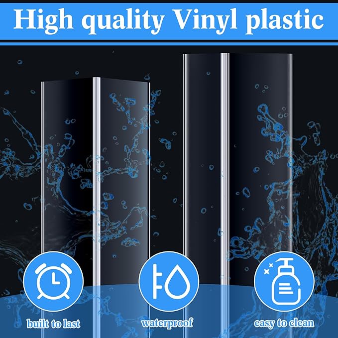 Sasylvia 10 Pcs Wall Corner Protector Guards, Avoid Scratching Scuffs, 1 x 48 Inches Vinyl Corner Trim Molding, Ease Install & Cleaning for Door Countertop Furniture Cabinet Protection, Clear