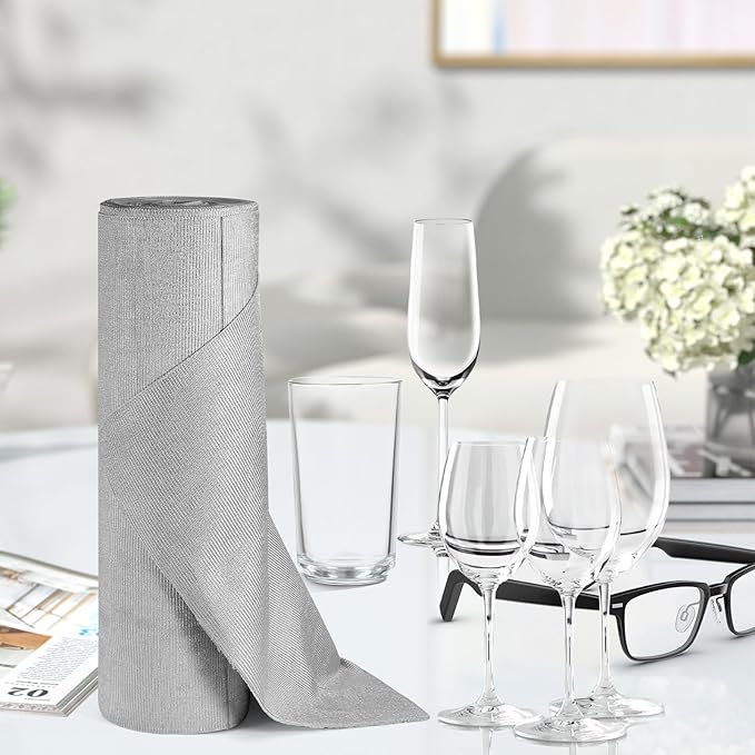 Microfiber Cleaning Cloth, 20 Sheets Glass Cleaning Cloth 11.8" x 15.7", Reusable Towels Kitchen Cleaning Wipes Lint Free Rags for Laptop Camera Lenses LCD Screens (Gray, 11.8" x 15.7")