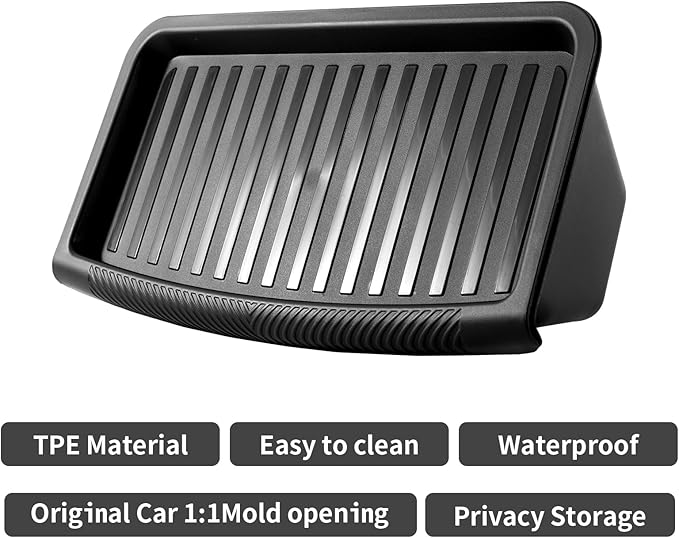 Tesla Model Y Juniper Under Seat Storage Box 2 Pack 2025-2026 Hidden Organizer Tray Underseat Bins with Lid Fit Tesla Model Y Juniper Accessories 2026