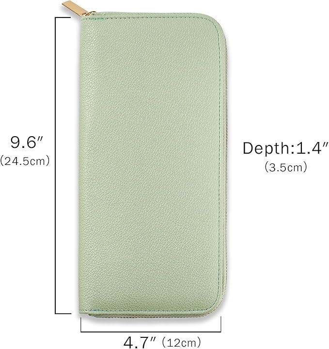 Travel Jewelry Organizer Case - for Tangle-Free Necklaces, Earrings, Rings, Bracelets Storage, Travel Essentials, Fashion Portable Jewelry Travel Bags for Women - Medium Macaron Green