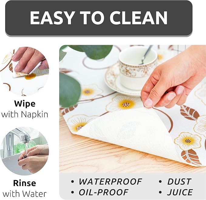 RAY STAR 12X120 Inch Shelf Liner for Kitchen Cabinets, Non-Adhesive Cabinet Liner Washable, PVC Drawer Liner for Dresser Non-Slip Bathroom (Yellow Flower)(2 Roll)