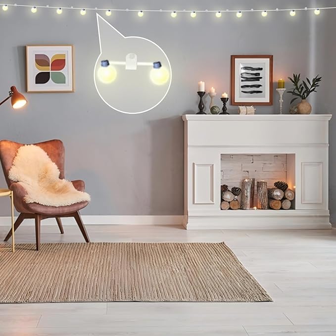 White Cable Clips Pack of 200, Heavy-Duty Nail in Wire Clips, 304 Stainless Steel, UV and Weather Resistant, Cable Wire Management for Phone and Ethernet Wire, Power Cords, Tube