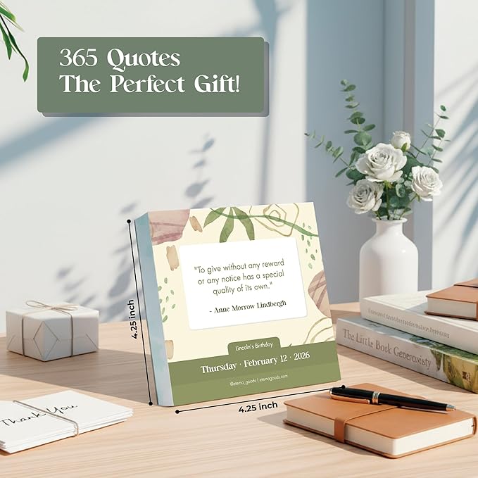 2026 Motivational Calendar | Includes 365 Positive Quotes and Affirmations, Enjoy a Whole Year of Inspirational Quotes, Phrases & Affirmations for Success, Happiness & Personal Growth