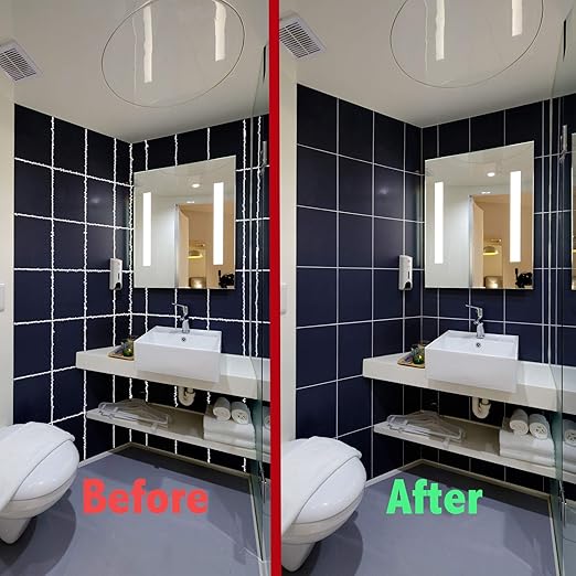 3 in 1 Silicone Caulking Tools（Stainless Steelhead）, Sealant Finishing Tool Grout Scraper, Reuse and Replace 5 Silicone Pads, Great Tools for Kitchen Bathroom Window, Sink Joint