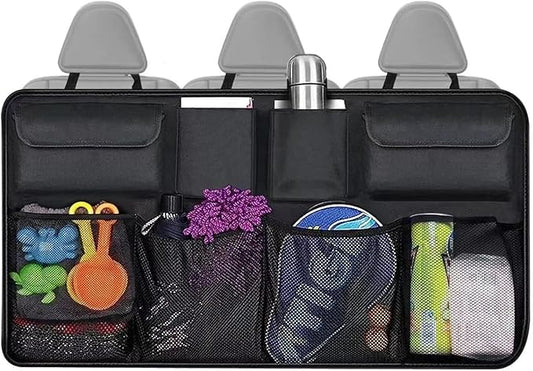 Trunk Organizer with 8 Storage Pockets, 1 Pack Rear Seat Organizer Keep SUV, MPV, TRUCK Organized & Tidy, Travel Accessories, Space Saver