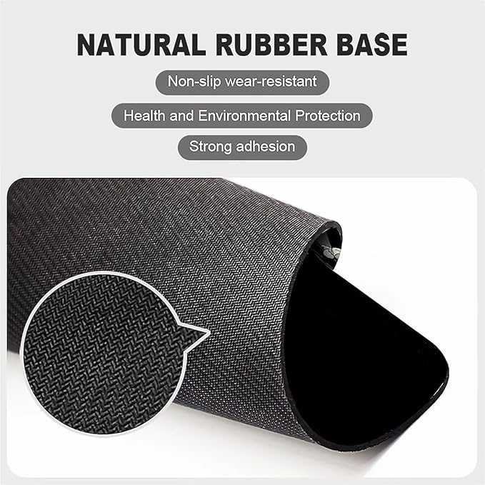 Square Mouse Pad Black Japanese Wave, Personalized Premium-Textured Custom Mouse Mat Design, Washable Mousepad Cloth, Non-Slip Rubber Base Computer Mouse Pads for Wireless Mouse