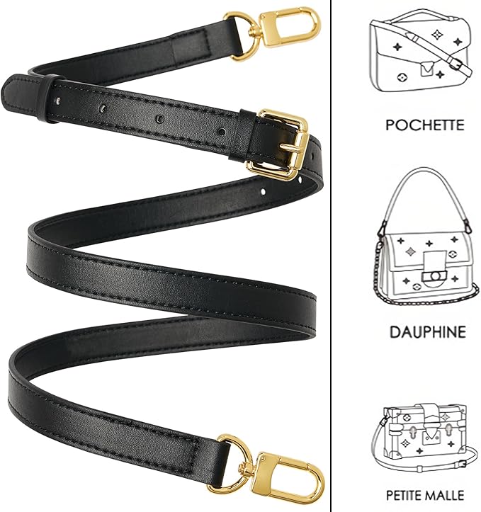Genuine Vachetta Leather Crossbody Strap Genuine Leather Adjustable Replacement Strap for Shoulder Bag Handbag Purse