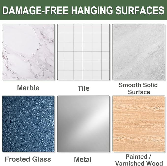 AROIC Adhesive Hooks for Hanging, 40 Packs Hook Heavy Duty Self Adhesive Wall Hooks 20 lbs / 9 kg (Max), Removable, Waterproof Hook for Bedroom Kitchen Bathroom