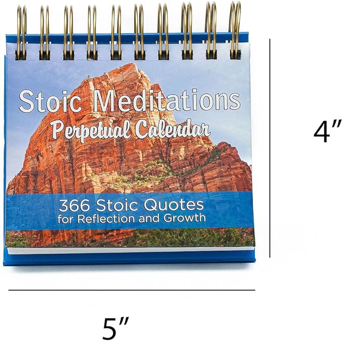 2025-2026 Stoic Meditations Perpetual Calendar: 366 Stoic Quotes for Reflection and Growth Daily Flip Calendar