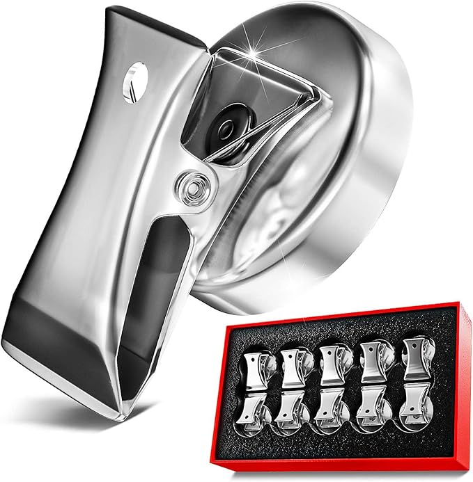 Force Magnet Magnetic Clips Pack of 10 - Premium Quality Super Strength Magnet Clips with Anti Scratch Pads - Make Notes, Remember Appointments and Hang Keys on Metal Surfaces - Heavy Duty