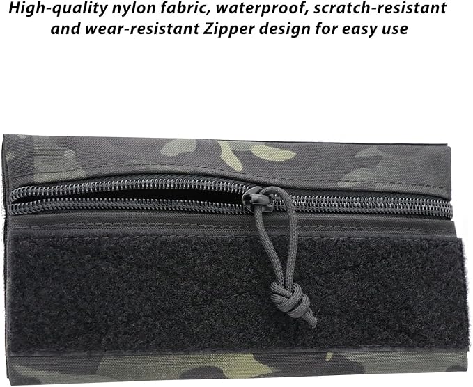 Qavctw Tactical Admin Pouch Bag with Hook and Loop Tool Storage Bag Snack Pouch Candy Bag Hanging Pouches Backpack Accessory Pouch
